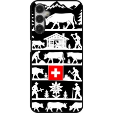 Coque Samsung Galaxy A14 5G - Silicone rigide noir Poya Suisse 1 noir