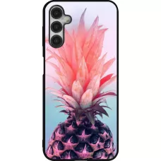 Samsung Galaxy A14 5G Case Hülle - Silikon schwarz Purple Pink Pineapple
