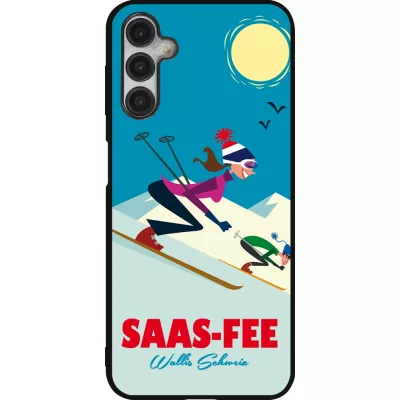Samsung Galaxy A14 5G Case Hülle - Silikon schwarz Saas-Fee Ski Downhill