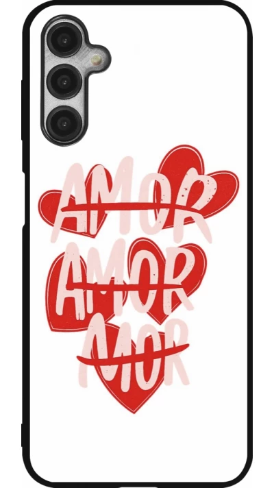 Coque Samsung Galaxy A14 5G - Silicone rigide noir Saint Valentines Day 26 Amor