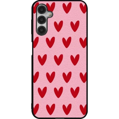 Samsung Galaxy A14 5G Case Hülle - Silikon schwarz Saint Valentines Day 26 Pattern heart