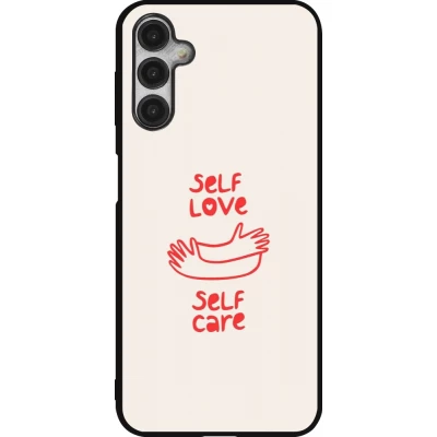 Samsung Galaxy A14 5G Case Hülle - Silikon schwarz Saint Valentines Day 26 Self love self care