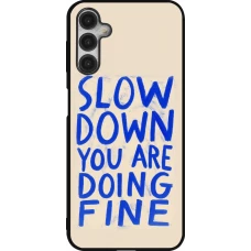 Coque Samsung Galaxy A14 5G - Silicone rigide noir Slow down 2026