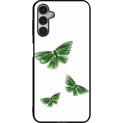 Samsung Galaxy A14 5G Case Hülle - Silikon schwarz Butterflies Spring 2026