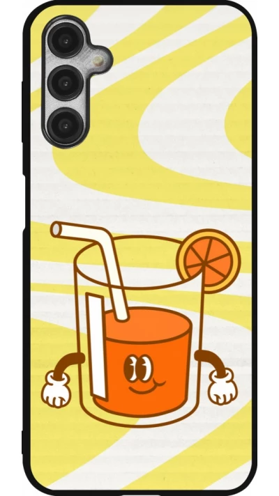 Coque Samsung Galaxy A14 5G - Silicone rigide noir Summer drink 2026