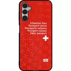Coque Samsung Galaxy A14 5G - Silicone rigide noir Swiss Passport