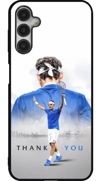 Coque Samsung Galaxy A14 5G - Silicone rigide noir Thank you Roger