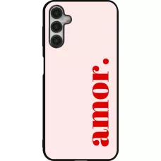 Coque Samsung Galaxy A14 5G - Silicone rigide noir Valentine 2024 amor