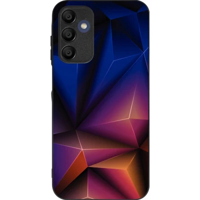 Samsung Galaxy A15 Case Hülle - Silikon schwarz Abstract Triangles 