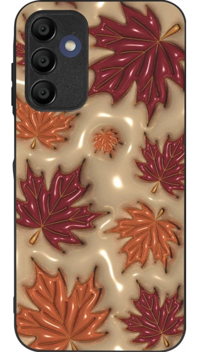 Coque Samsung Galaxy A15 - Silicone rigide noir Autumn 26 3D leaves