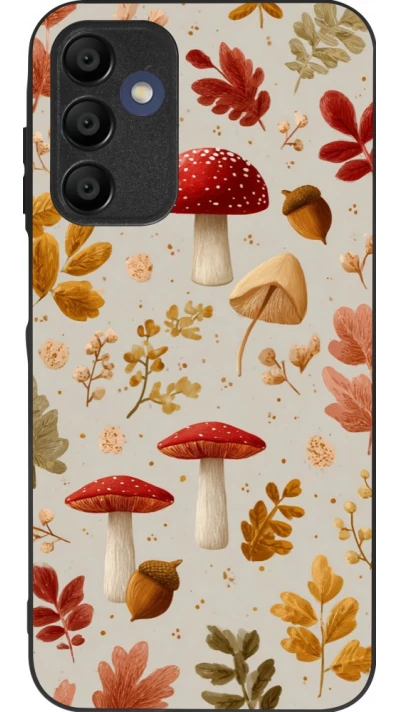 Coque Samsung Galaxy A15 - Silicone rigide noir Autumn 26 Mushrooms and leaves