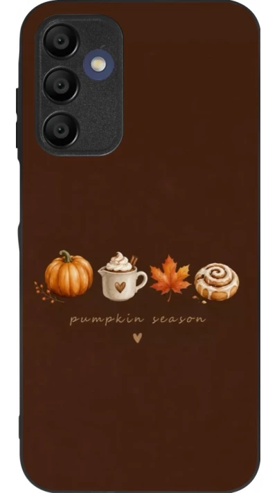 Coque Samsung Galaxy A15 - Silicone rigide noir Autumn 26 Pumpkin season