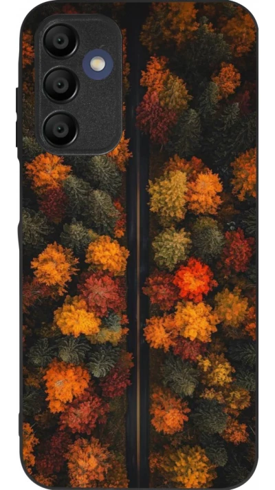 Coque Samsung Galaxy A15 - Silicone rigide noir Autumn 26 Road in autumn