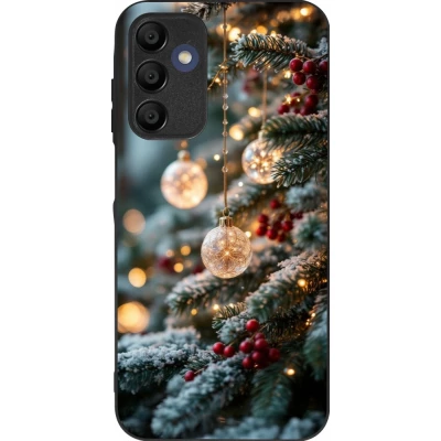 Samsung Galaxy A15 Case Hülle - Silikon schwarz Christmas 25 Xmas Decorated Tree
