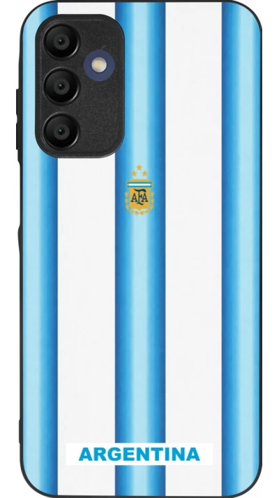 Coque Samsung Galaxy A15 - Silicone rigide noir Maillot de football Argentine 2026 personnalisable