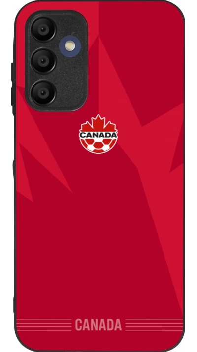 Coque Samsung Galaxy A15 - Silicone rigide noir Maillot de football Canada 2026 personnalisable