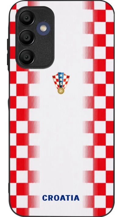 Coque Samsung Galaxy A15 - Silicone rigide noir Maillot de football Croatie 2026 personnalisable