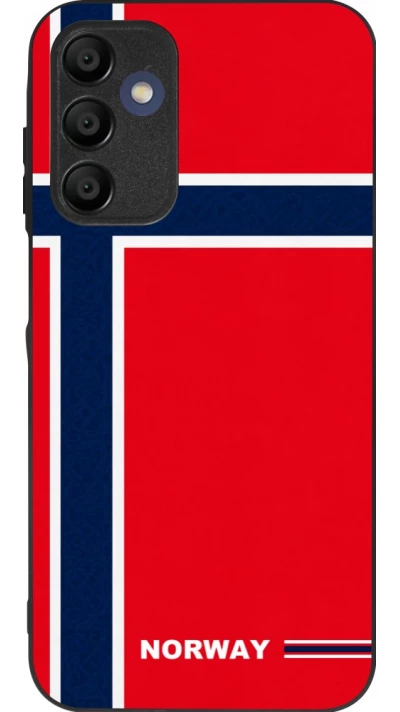 Coque Samsung Galaxy A15 - Silicone rigide noir Maillot de football Norvège 2026 personnalisable