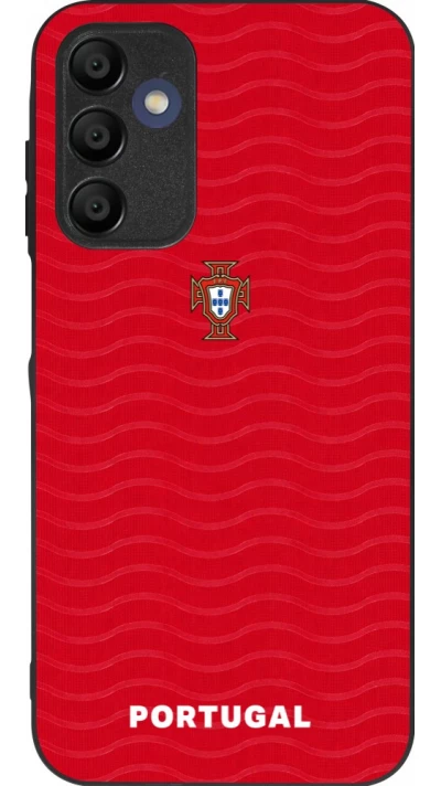 Coque Samsung Galaxy A15 - Silicone rigide noir Maillot de football Portugal 2026 personnalisable