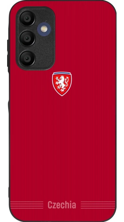 Coque Samsung Galaxy A15 - Silicone rigide noir Maillot de football Répuplique Tchèque 2026 personnalisable