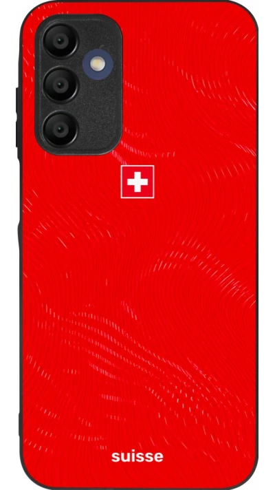 Coque Samsung Galaxy A15 - Silicone rigide noir Maillot de football Suisse 2026 personnalisable