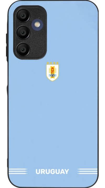 Samsung Galaxy A15 Case Hülle - Silikon schwarz Uruguay 2026 personalisierbares Fussballtrikot