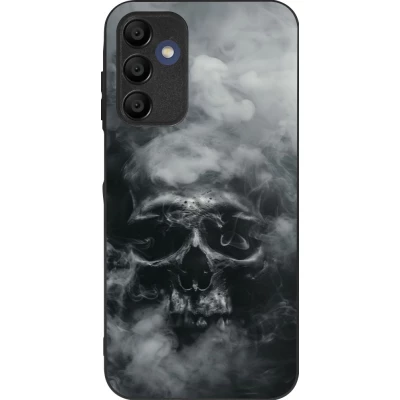 Samsung Galaxy A15 Case Hülle - Silikon schwarz Halloween 2024 smoky skull