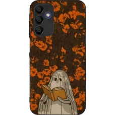 Coque Samsung Galaxy A15 - Silicone rigide noir Halloween 2026 Ghost reading