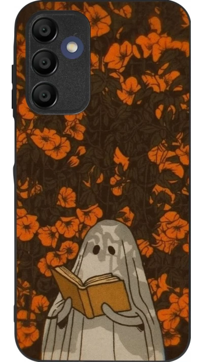 Coque Samsung Galaxy A15 - Silicone rigide noir Halloween 2026 Ghost reading
