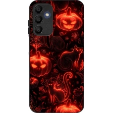 Coque Samsung Galaxy A15 - Silicone rigide noir Halloween 2026 Pattern Halloween
