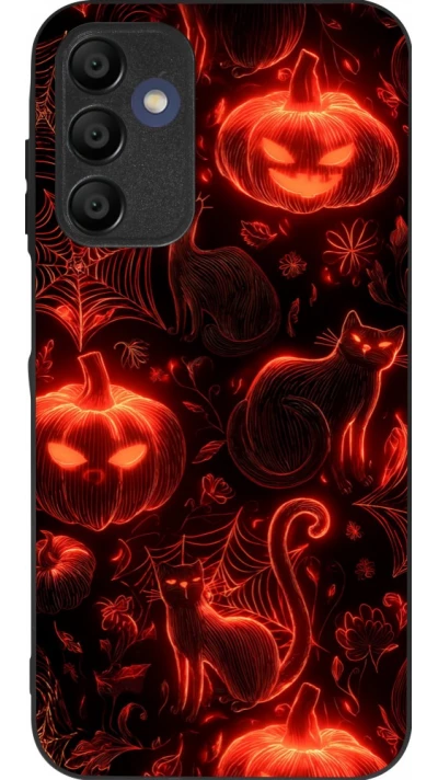 Coque Samsung Galaxy A15 - Silicone rigide noir Halloween 2026 Pattern Halloween