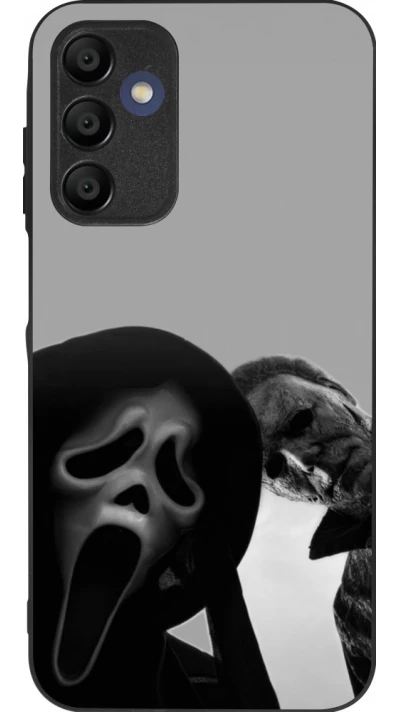 Coque Samsung Galaxy A15 - Silicone rigide noir Halloween 2026 Scream and Michael Myers