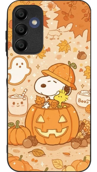 Coque Samsung Galaxy A15 - Silicone rigide noir Halloween 2026 Snoopy Halloween