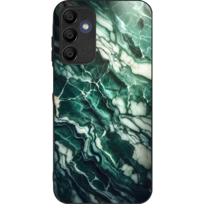 Samsung Galaxy A15 Case Hülle - Silikon schwarz Majestätischer grüner Marmor