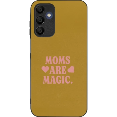 Coque Samsung Galaxy A15 - Silicone rigide noir Mom 2026 Are Magic
