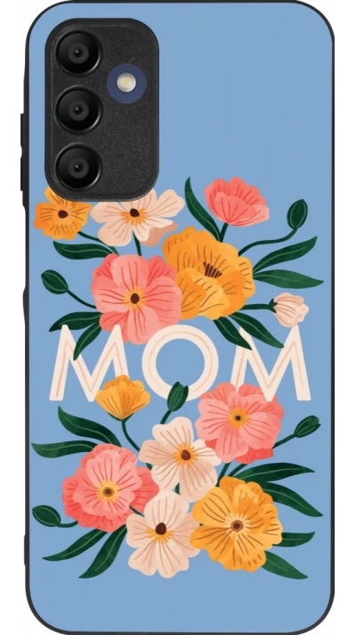 Samsung Galaxy A15 Case Hülle - Silikon schwarz Mom 2026 Flowers