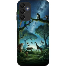 Samsung Galaxy A15 Case Hülle - Silikon schwarz Paradies der exotischen Tiere