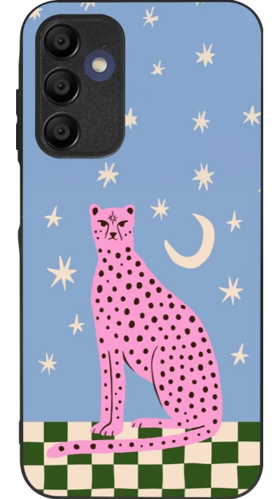 Coque Samsung Galaxy A15 - Silicone rigide noir Pink leopard with stars 2026