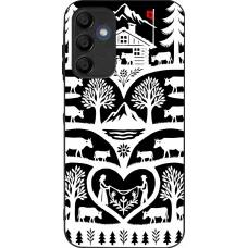 Coque Samsung Galaxy A15 - Silicone rigide noir Poya Suisse 2 noir