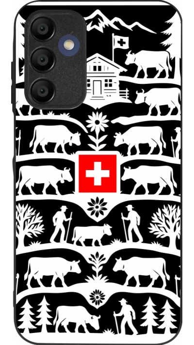 Coque Samsung Galaxy A15 - Silicone rigide noir Poya Suisse 3 noir