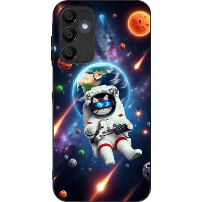 Coque Samsung Galaxy A15 - Silicone rigide noir VR SpaceCat Odyssey