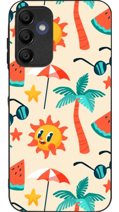 Samsung Galaxy A15 Case Hülle - Silikon schwarz Summer 2025 Pattern soleil