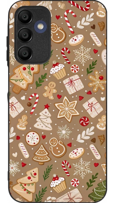 Samsung Galaxy A16 Case Hülle - Silikon schwarz Christmas 25 Pattern Ginger Cookie