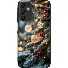 Samsung Galaxy A16 Case Hülle - Silikon schwarz Christmas 25 Xmas Decorated Tree