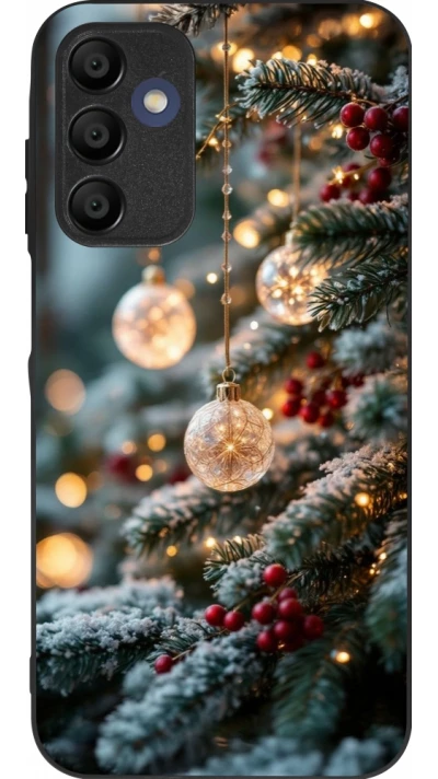 Samsung Galaxy A16 Case Hülle - Silikon schwarz Christmas 25 Xmas Decorated Tree