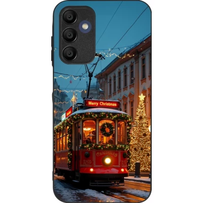 Coque Samsung Galaxy A16 - Silicone rigide noir Christmas 25 Xmas Train