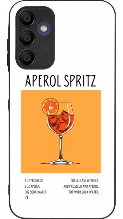 Samsung Galaxy A16 Case Hülle - Silikon schwarz Cocktail Rezept Aperol Spritz