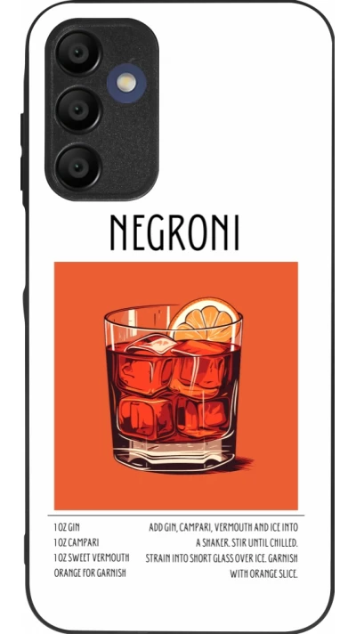 Samsung Galaxy A16 Case Hülle - Silikon schwarz Cocktail Rezept Negroni