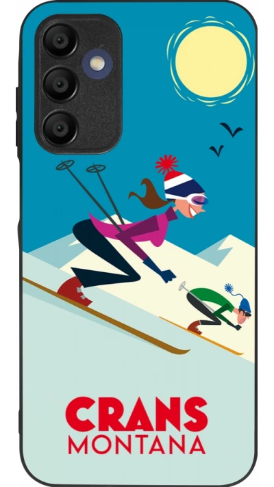 Samsung Galaxy A16 Case Hülle - Silikon schwarz Crans-Montana Ski Downhill