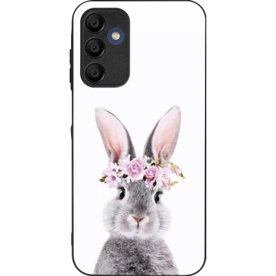 Coque Samsung Galaxy A16 - Silicone rigide noir Easter 2023 flower bunny